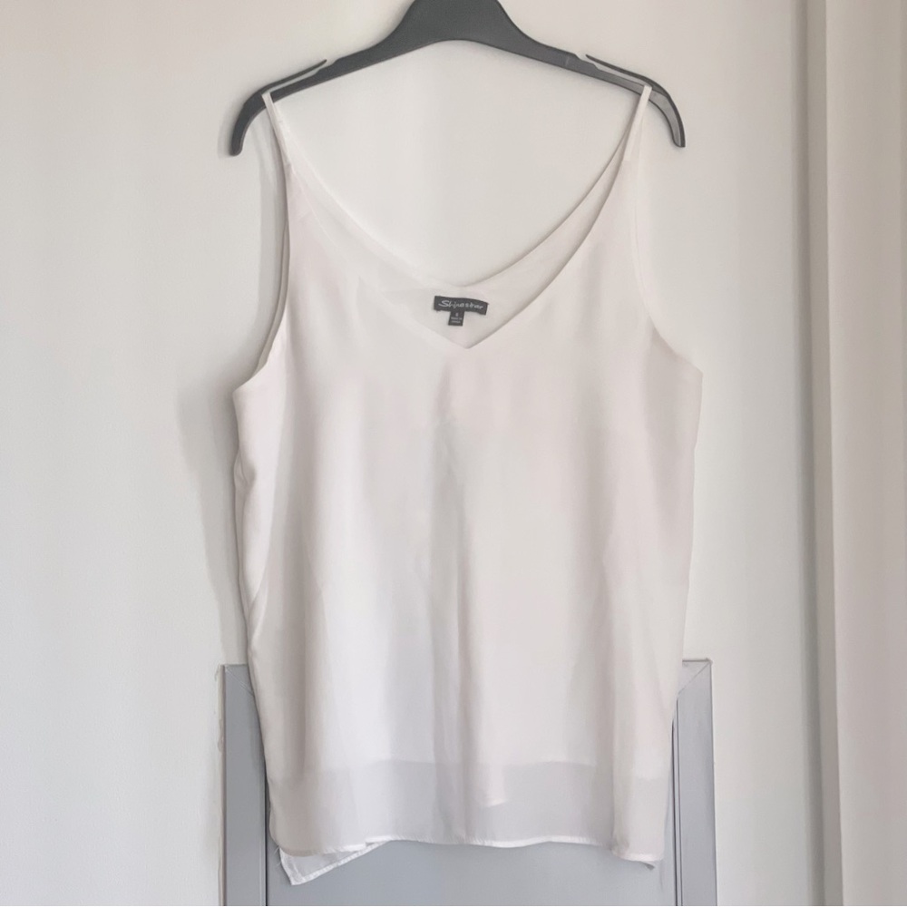 NWOT SHINESTAR Classic White Camisole Top